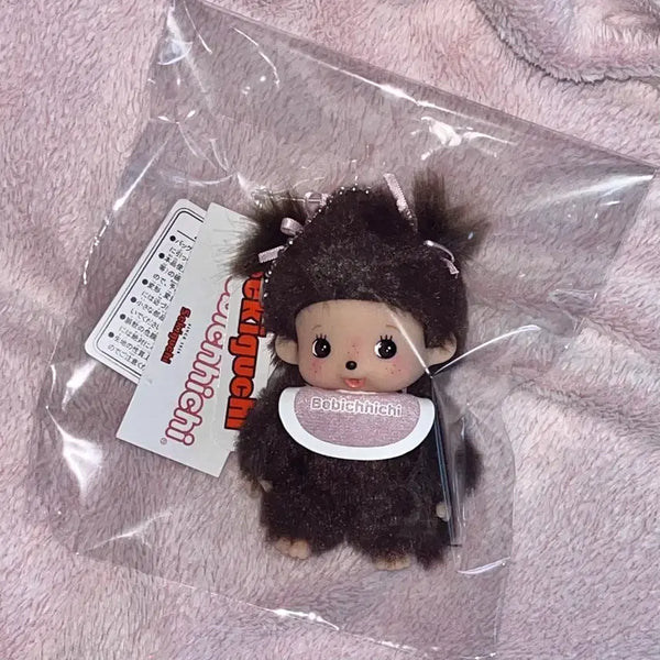 [BUNJANG] Bebe Chichi Girl Doll Charm Keychain Monchhichi Sekiguchi / 베베치치 여아 인형 참 키링 몬치치 세키구치