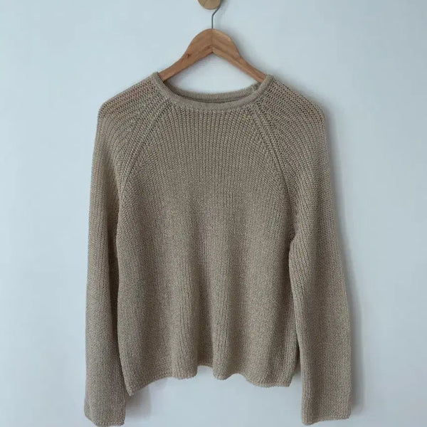 [BUNJANG] Beige Net Knit Sweater / [새 상품] 베이지 그물 니트