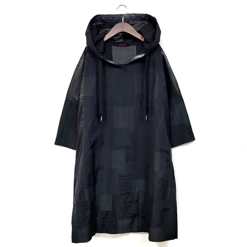 [BUNJANG] Bokkura Patchwork Hooded Long Dress / 보꾸라 패치워크 후드 롱원피스 B108