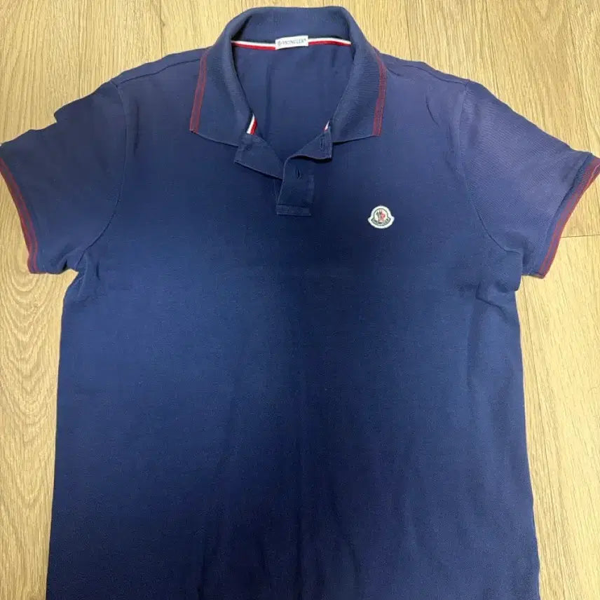 [BUNJANG] Moncler Polo Shirt Navy / 몽클레어 카라티 네이비