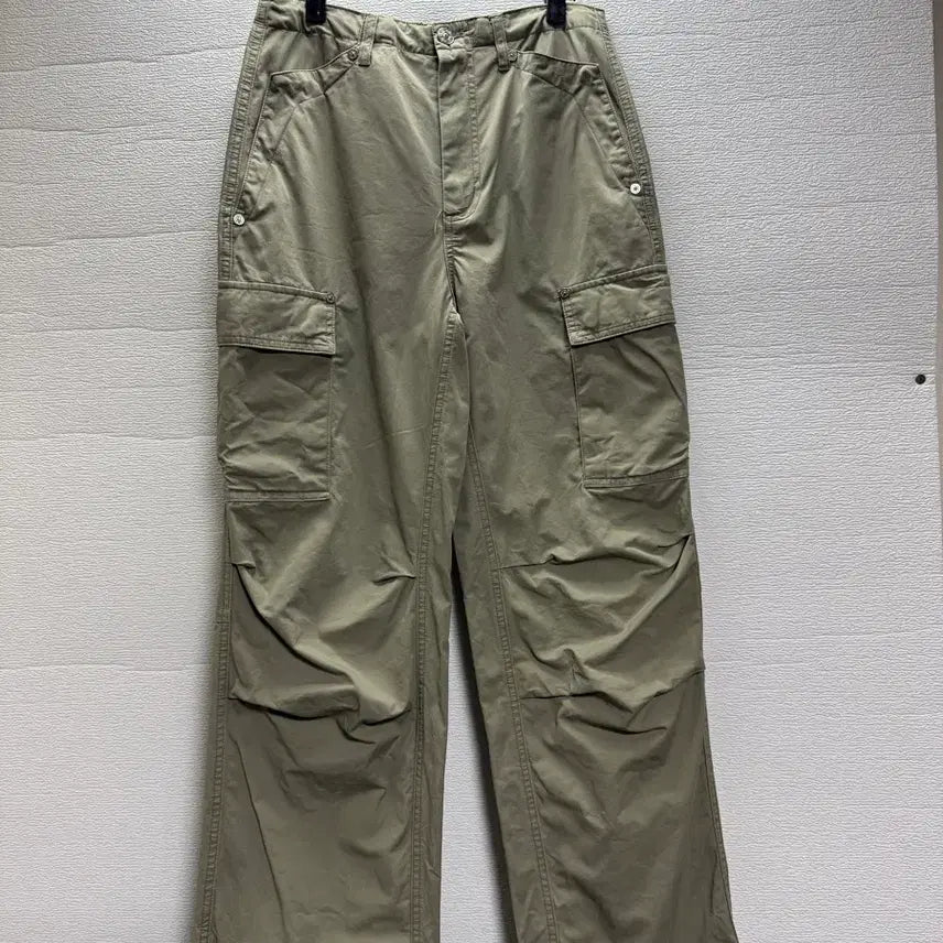[BUNJANG] Sae-teo Khaki Cargo Pants / 세터 카키색 카고 바지