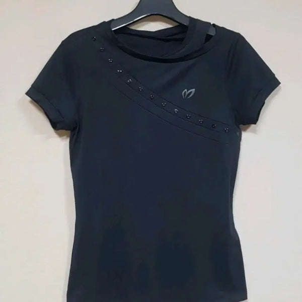 [BUNJANG] Master Bunny Edition Women's Diagonal Dot Short Sleeve T-Shirt / 마스터바니 여성 사선 도트 반팔티셔츠 (새상품)