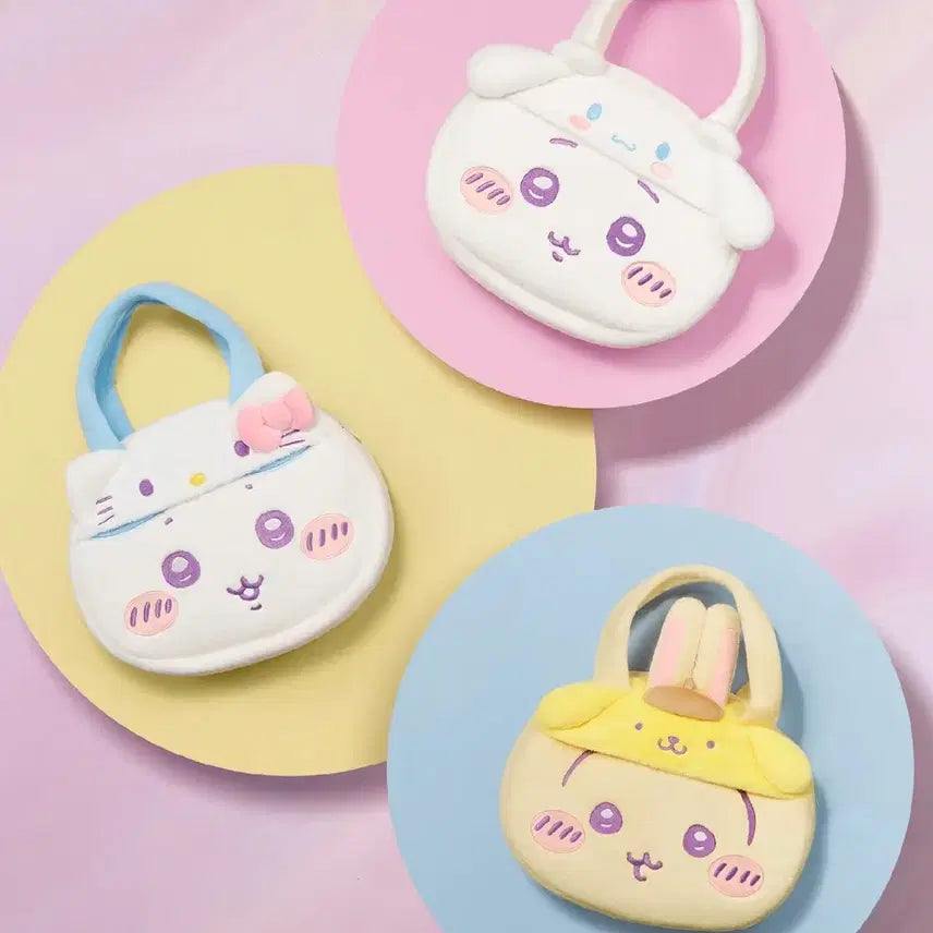 [BUNJANG] Cheikawa Sanrio Collaboration Plush Bag / <예약구매>치이카와 먼작귀 산리오 콜라보 인형가방