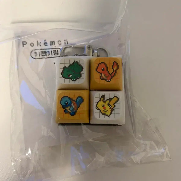 [BUNJANG] CU x Pokemon Starting Keycap Keyring (Sealed) / CU 포켓몬스터 콜라보 스타팅 키캡 키링 미개봉 새상품
