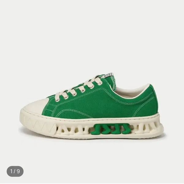 [BUNJANG] 78Under C-1 Vintage Low Top Sneakers Moss Green / 세븐에잇언더 C-1 빈티지 로우탑 모스 그린 스니커즈 280