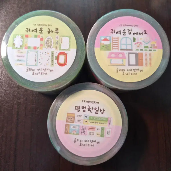 [BUNJANG] Rosy Sticker Kiss Cut Sticker Set (Bundle) / 로지스티커 키스컷 일괄(+덤 키스컷)