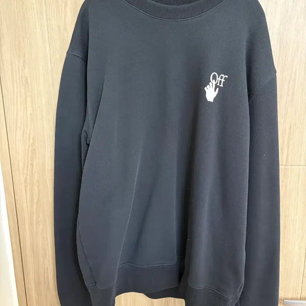 [BUNJANG] Off-White Black Sweatshirt T-Shirt / 오프화이트 블랙 맨투맨 티셔츠