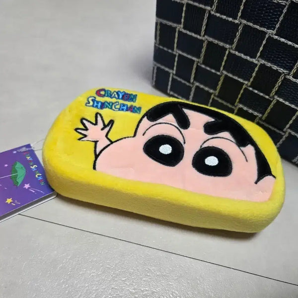 [BUNJANG] Crayon Shin-chan Yellow Pencil Case / 짱구 노랑 필통