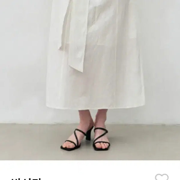 [BUNJANG] Basica Strap Banding Long Skirt - White / (새상품)바시카 스트랩 밴딩 롱 스커트_white