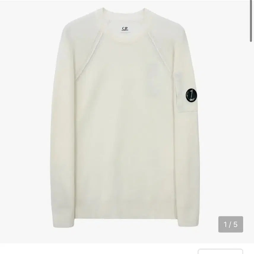 [BUNJANG] CP Company Men's Crewneck Knit Top Size 105 / 씨피컴퍼니 남성 니트티 105 렌즈 크루넥 봄~초여름 니트티
