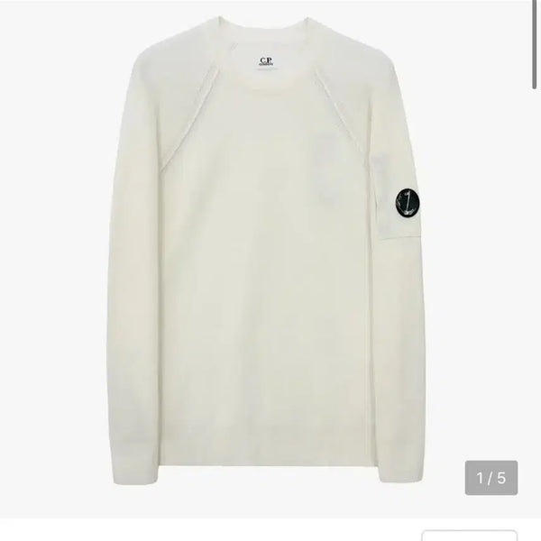[BUNJANG] CP Company Men's Crewneck Knit Top Size 105 / 씨피컴퍼니 남성 니트티 105 렌즈 크루넥 봄~초여름 니트티