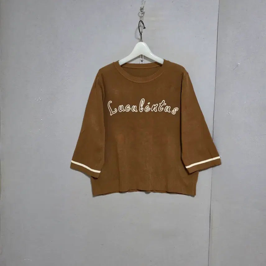[BUNJANG] 8-Sleeve Round Neck Knit Top / 8부소매 라운드 니트 FF   n5616