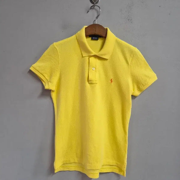 [BUNJANG] Polo Ralph Lauren Skinny Fit Yellow Short Sleeve Polo T-Shirt M / 폴로 랄프로렌 스키니핏 옐로우 반팔 폴로티셔츠 M