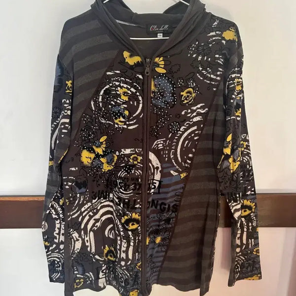 [BUNJANG] Oriental Grunge Hooded Zip-Up / 일본빈티지 오리엔탈그런지 후드집업 파우닝133 피조물 shop50