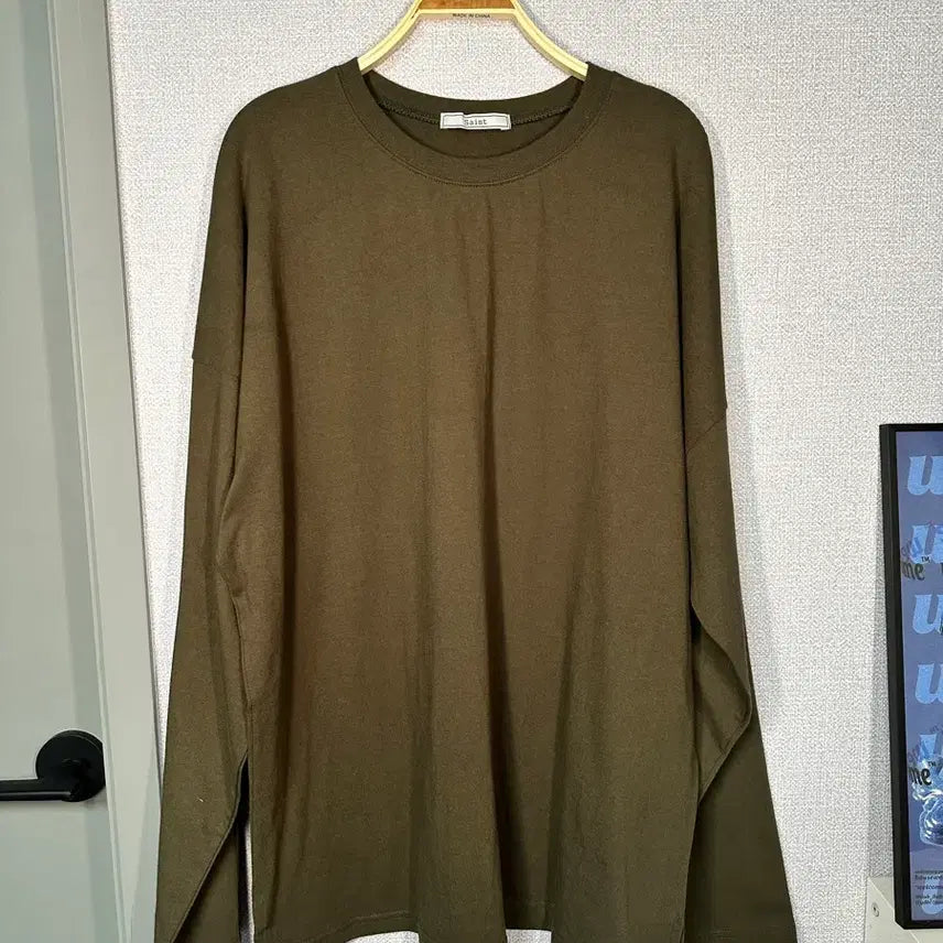 [BUNJANG] Saint Long Sleeve T-Shirt Khaki / 새상품) Saint 세인트 긴팔 티셔츠 카키