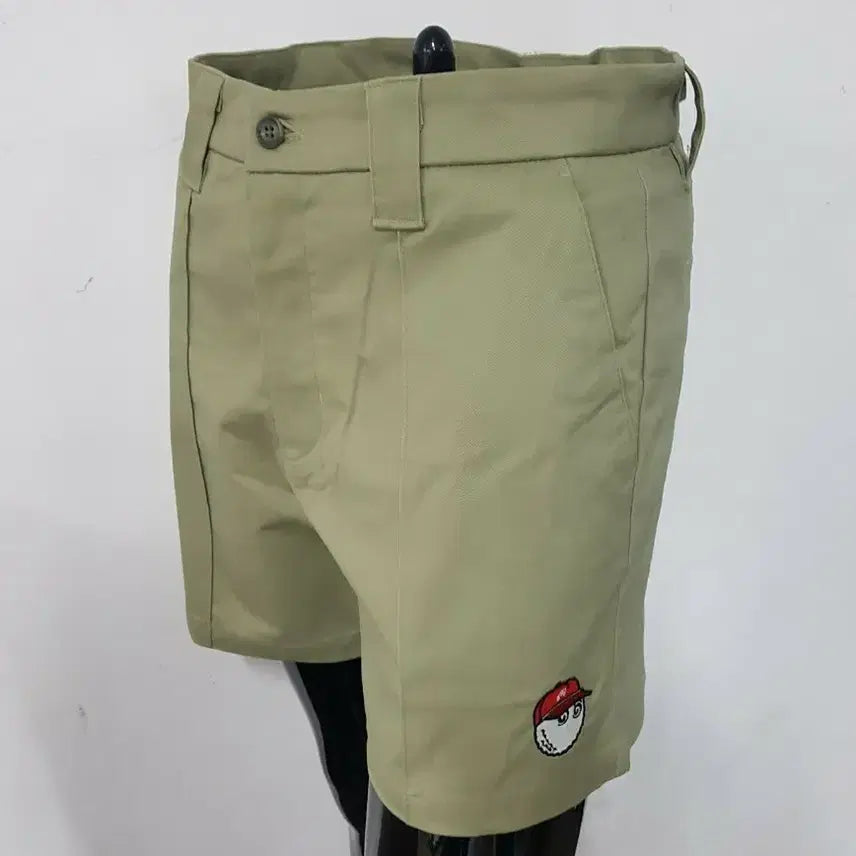 [BUNJANG] Classic Embroidered Logo Cotton Shorts / 골프 면 쇼츠 반바지  새상품