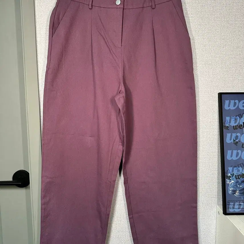 [BUNJANG] Purple Cotton Pants / 새상품) 보라색 퍼플 면바지