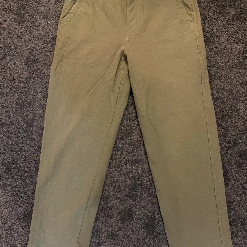 [BUNJANG] Uniqlo Stretch Easy Banding Pants Khaki / (L) 유니클로 스트레치 이지 밴딩 팬츠 바지 카키