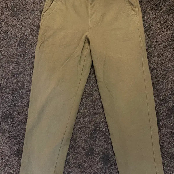 [BUNJANG] Uniqlo Stretch Easy Banding Pants Khaki / (L) 유니클로 스트레치 이지 밴딩 팬츠 바지 카키