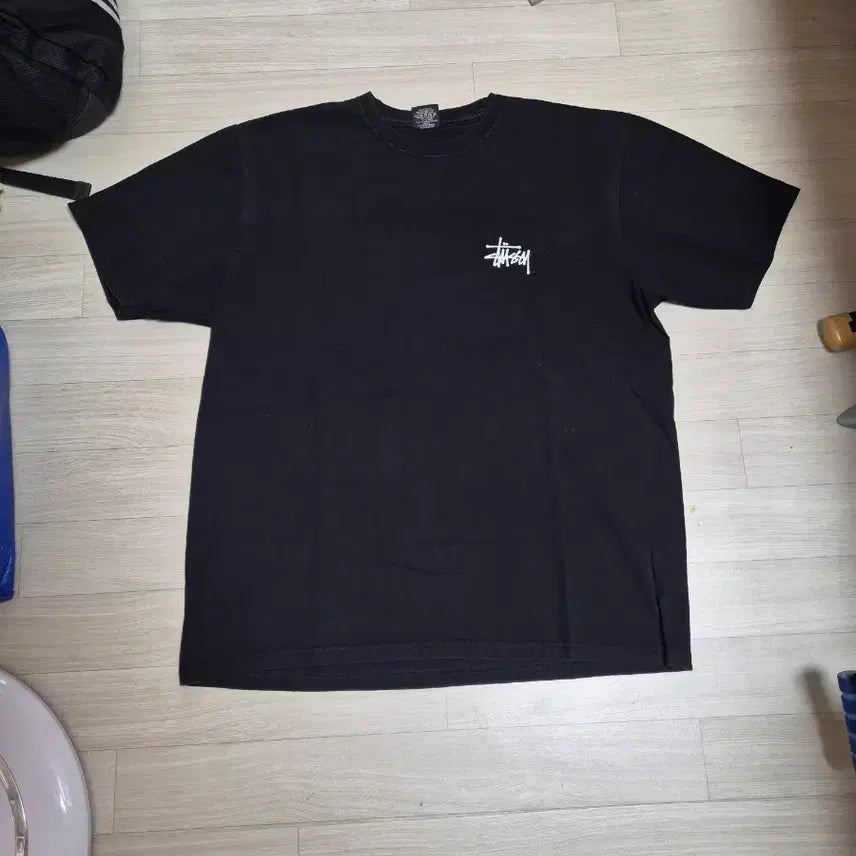 [BUNJANG] Stussy Melted Short Sleeve T-Shirt Black L / 정품 스투시 멜티드 반팔티 100-L 블랙