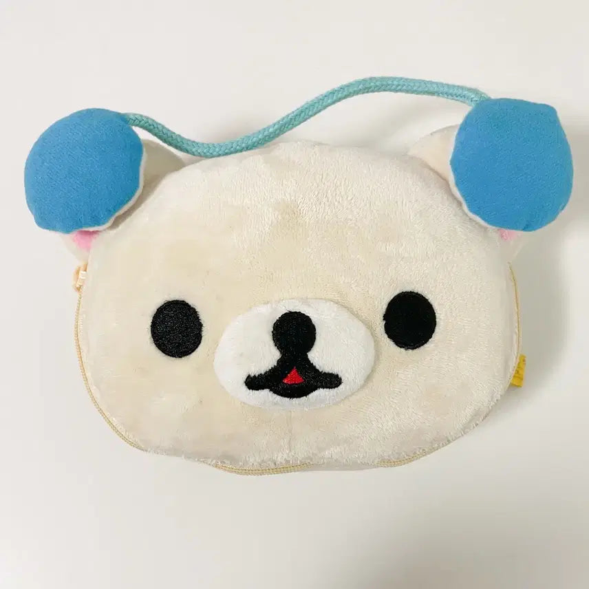 [BUNJANG] Classic KORILAKKUMA Headset Plush Pouch / 고전 코리락쿠마 헤드셋 인형 파우치