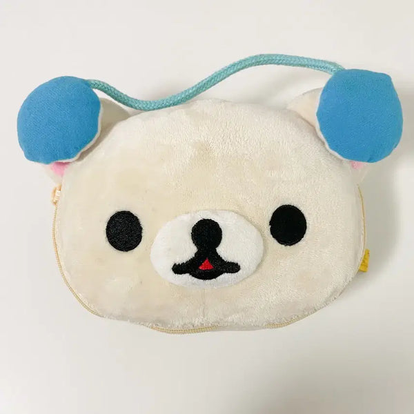 [BUNJANG] Classic Korilakkuma Headset Doll Pouch / 고전 코리락쿠마 헤드셋 인형 파우치