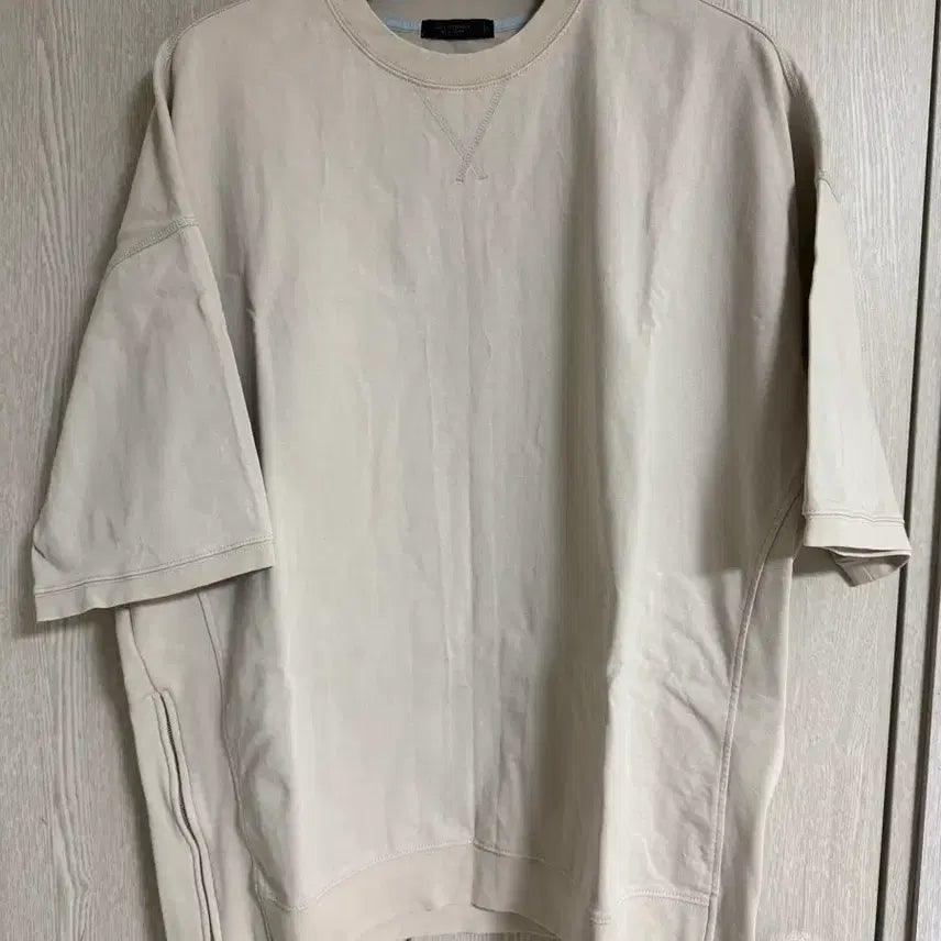 [BUNJANG] JILLSTUART NEW YORK Side-Zip Half-Sleeve T-Shirt L / 질스튜어트뉴욕 사이드지퍼 반팔 티셔츠 L사이즈