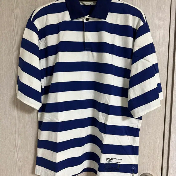 [BUNJANG] Jill Stuart New York Striped Short-Sleeve Polo T-Shirt / 질스튜어트뉴욕 스트라이프 반팔 카라티셔츠