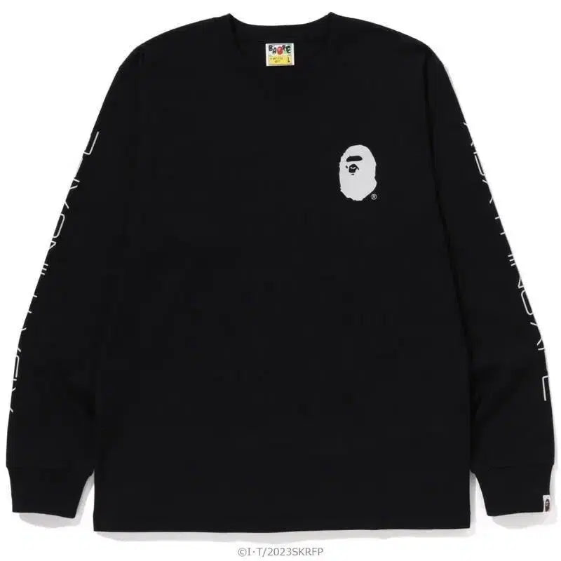 [BUNJANG] A BATHING APE x Shin Kamen Rider SHOCKER Emblem Long Sleeve T-Shirt XL Sealed / [XL/미개봉] 희귀 베이프 x 신 가면라이더 쇼커 엠블럼 긴팔 티셔츠
