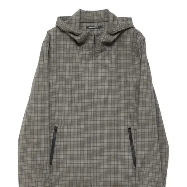 [BUNJANG] Hatching Room Check Windbreaker Jacket / 해칭룸 체크 바람막이