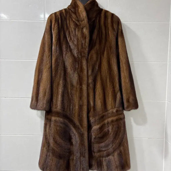 [BUNJANG] Saga Mink Fur Coat / 사가밍크코트