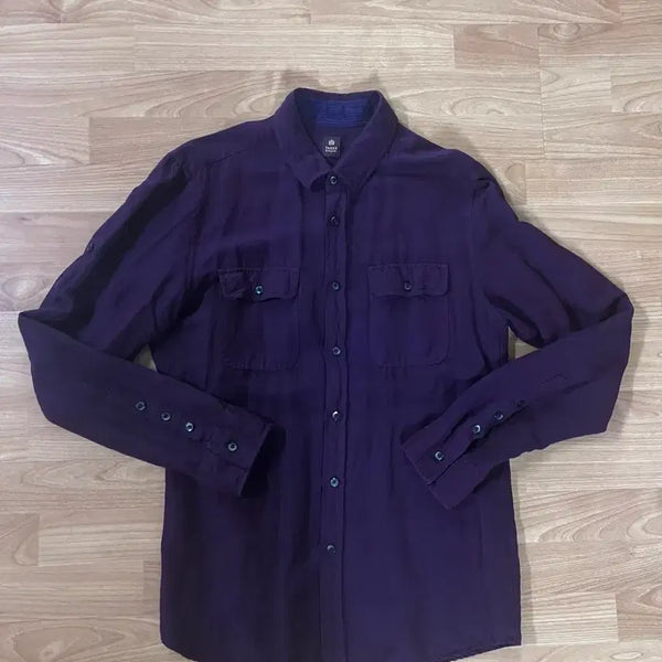 [BUNJANG] TAKEO KIKUCHI Men's Burgundy Shirt / 타케오 키쿠치 남자 셔츠 95 TAKEO KIKUCHI 남성 버건디 남방