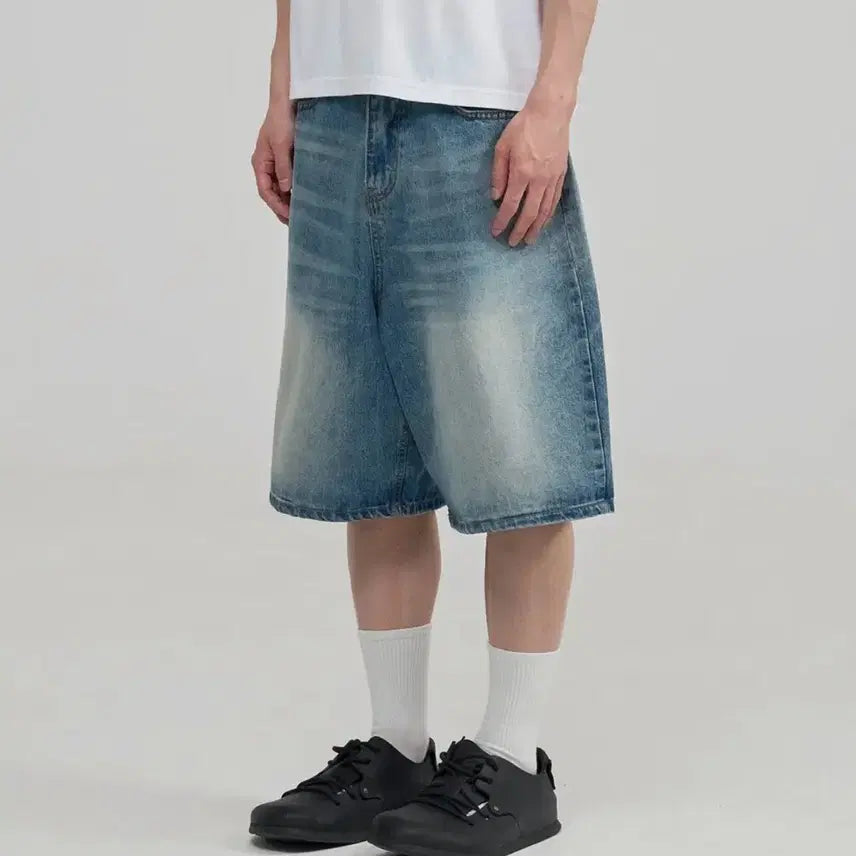 [BUNJANG] Juang Homme Washed Bermuda Denim Pants L Size / 새상품) 주앙옴므 워시드 버뮤다 데님 팬츠 L사이즈