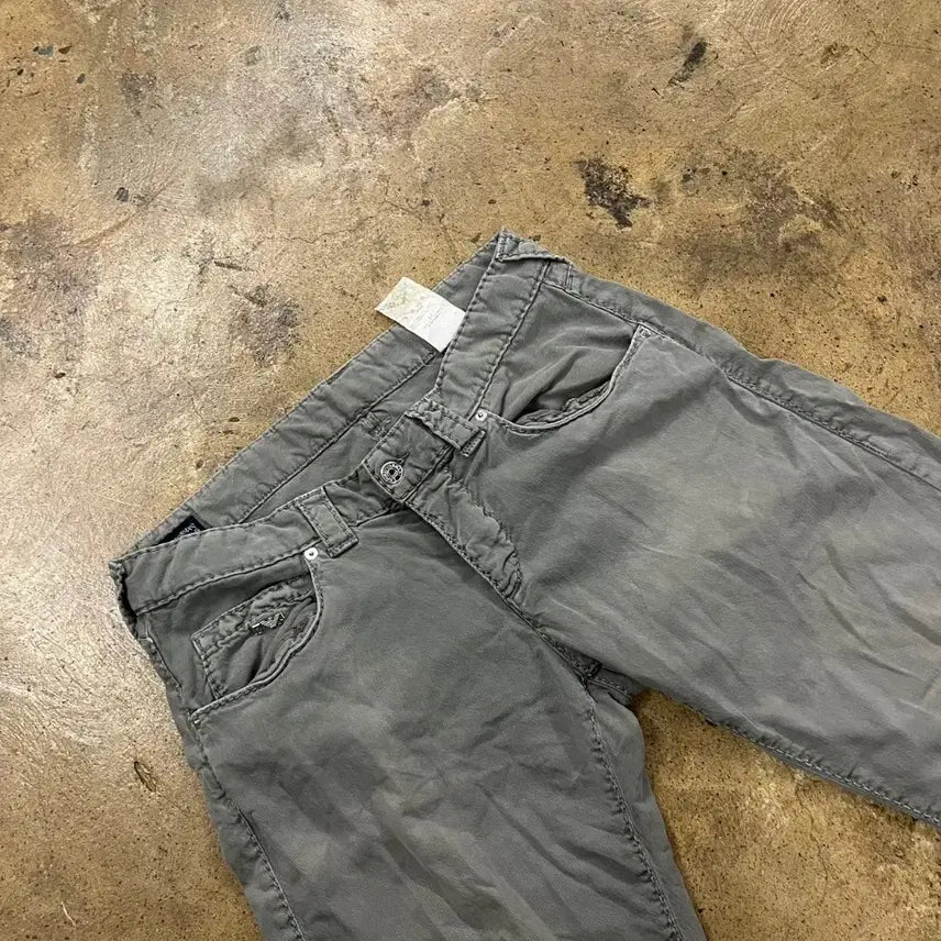 [BUNJANG] Emporio Armani Grey Cotton Trousers / [정품/33] 엠포리오 아르마니 그레이 면바지