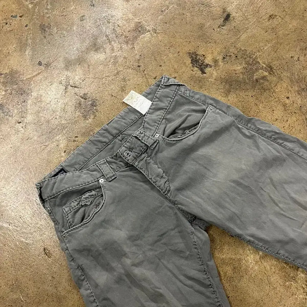 [BUNJANG] Emporio Armani Grey Cotton Trousers / [정품/33] 엠포리오 아르마니 그레이 면바지