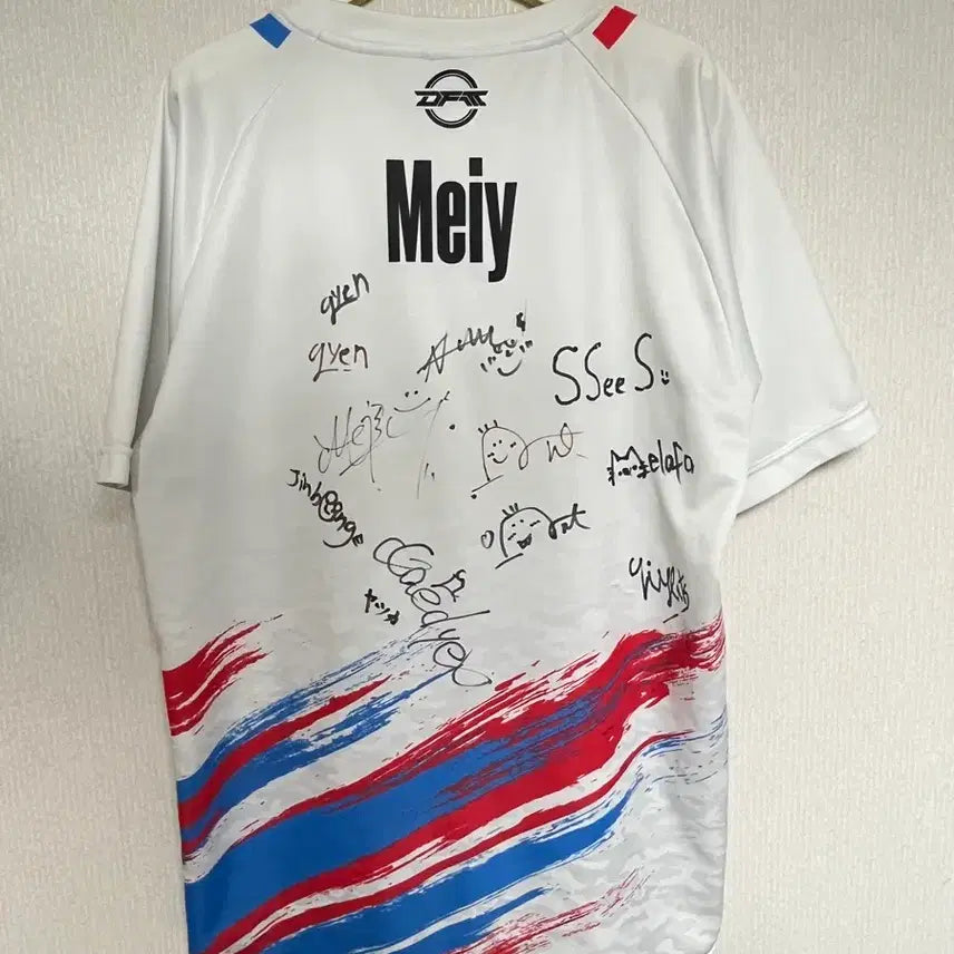 [BUNJANG] DFM VALORANT Team Mei Jersey (Signed by 25 & 26) / DFM 발로팀 메이 유니폼 (25,26싸인)