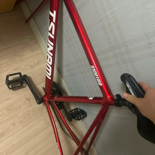 [BUNJANG] Pixie Tsunami Red Wine Bicycle Frame (M) / 픽시 쓰나미 레드와인 픽시 교신 or 판매
