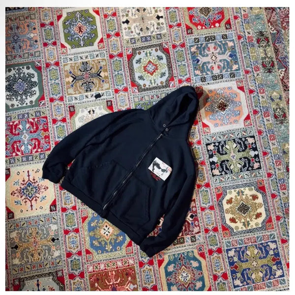 [BUNJANG] Finger Press Donut Revenge Hoodie Zip-up / 1 핑거프레스 도넛리벤지 후드집업
