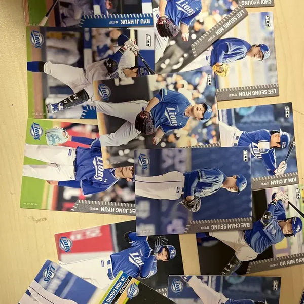[BUNJANG] Samsung Lions 2026 KBO Normal Photocard Bundle Set / 2026 Kbo 삼성 라이온즈 포토카드 일괄 판매 합니다
