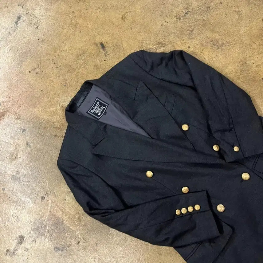 [BUNJANG] Burberry Double-Breasted Black Jacket / [정품/7] 버버리 더블 브레스티드 블랙 자켓