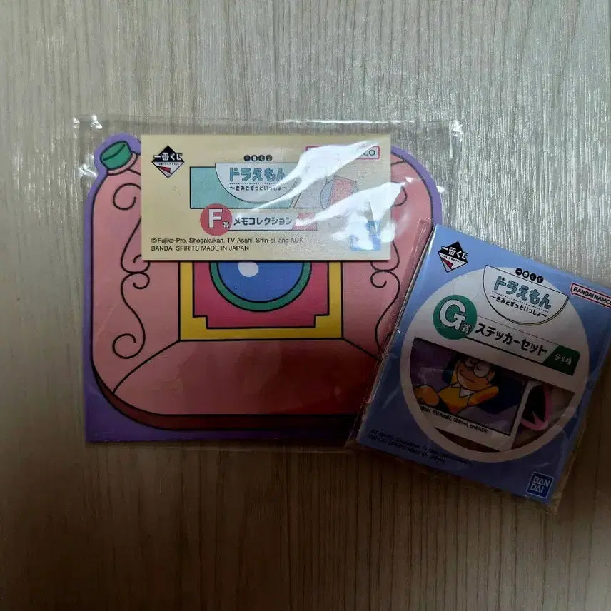 [BUNJANG] Doraemon Memo Pad and Sticker Set / 도라에몽 메모지 + 스티커