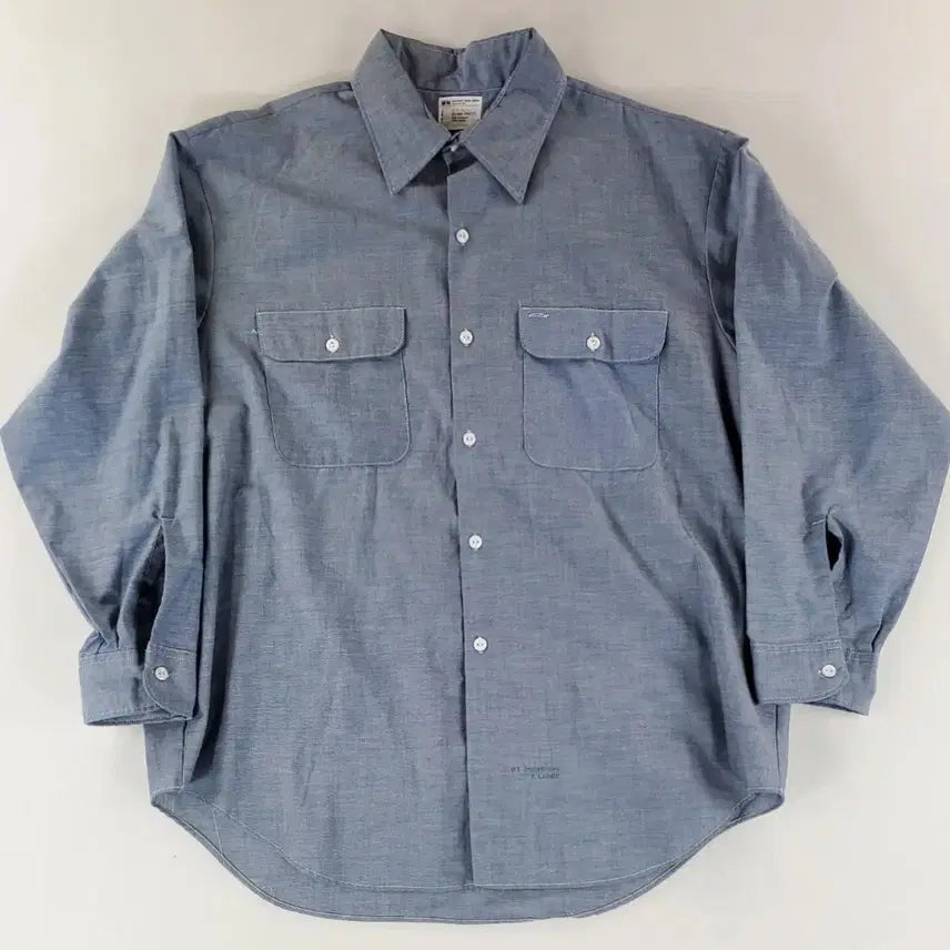 [BUNJANG] 1970s USA JC Penney Big Mac Chambray Work Shirt / 70s usa 빈티지 JC PENNEY big mac 샴브레이 워크셔츠