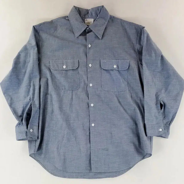[BUNJANG] 1970s USA JC Penney Big Mac Chambray Work Shirt / 70s usa 빈티지 JC PENNEY big mac 샴브레이 워크셔츠