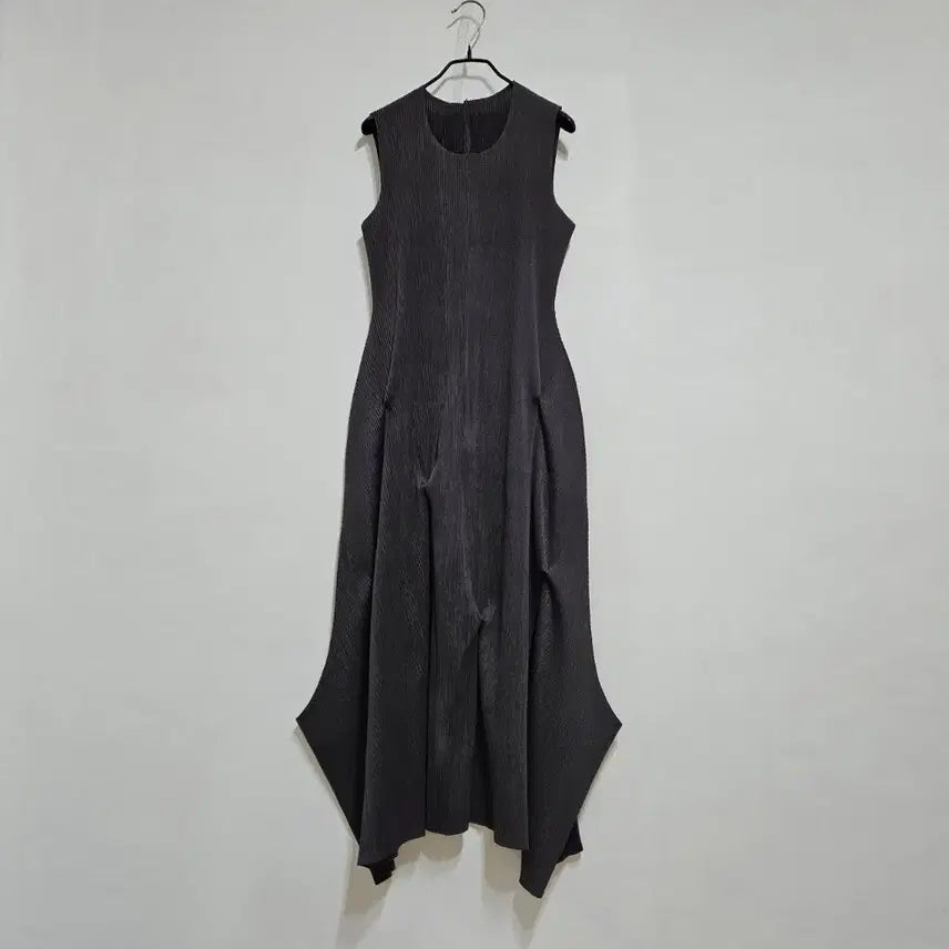 [BUNJANG] Pleated Dressy Long Dress / 플리츠 드레시 롱원피스