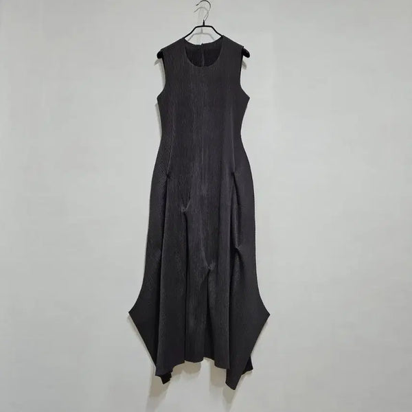 [BUNJANG] Pleated Dressy Long Dress / 플리츠 드레시 롱원피스
