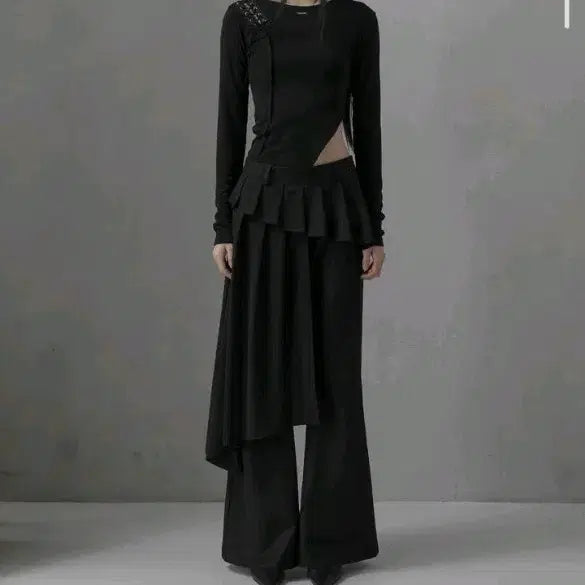 [BUNJANG] Mneim Fluid Layered Skirt Pants Size 2 / 므넴 Fluid layered skirt pants 2사이즈
