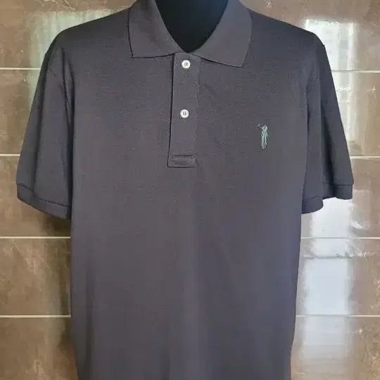[BUNJANG] Polo Ralph Lauren Men's Dark Gray Pique Polo Shirt 3XL / 남성3XL사이즈폴로 랄프로렌 진회색 카라티 새삥