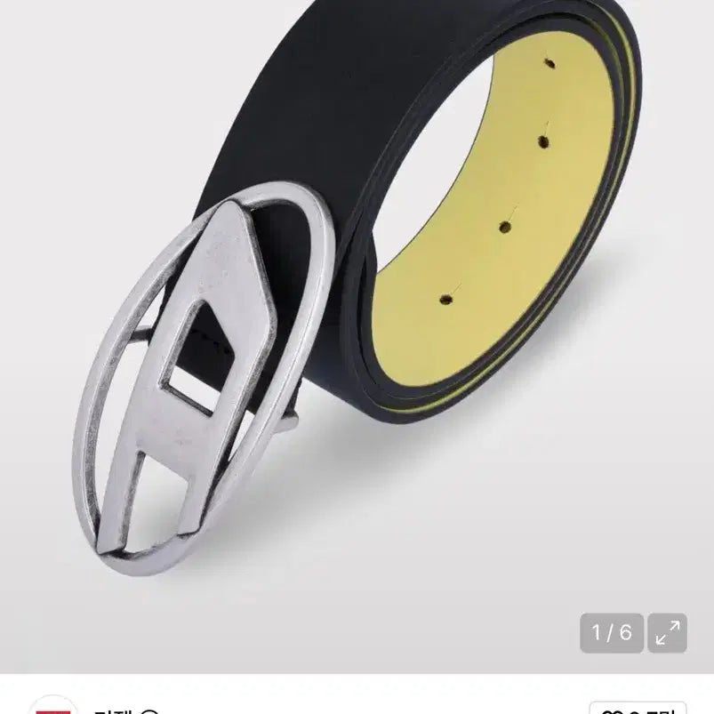 [BUNJANG] Diesel Reversible Silver Buckle Belt 80 / 디젤 은장 리버서블 벨트 80