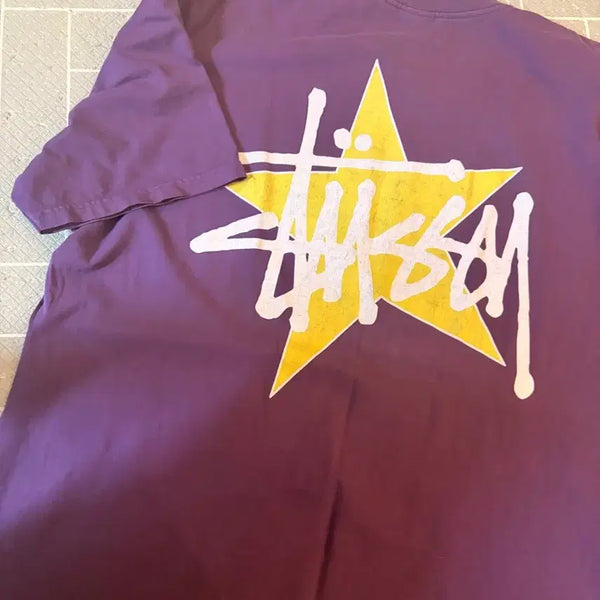 [BUNJANG] Stussy Star Logo Vintage Short Sleeve T-Shirt / 스투시 스타로고 빈티지 반팔