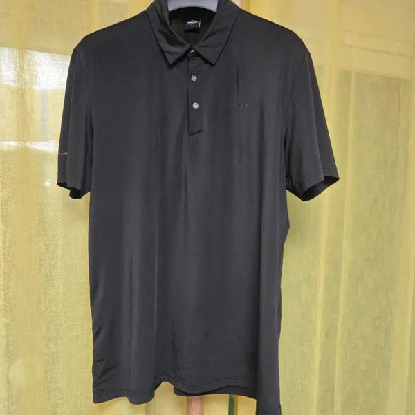 [BUNJANG] Eider Golf Cool Black Short Sleeve Polo T-Shirt / 아이더 골프 냉감 블랙 반팔 폴로티셔츠